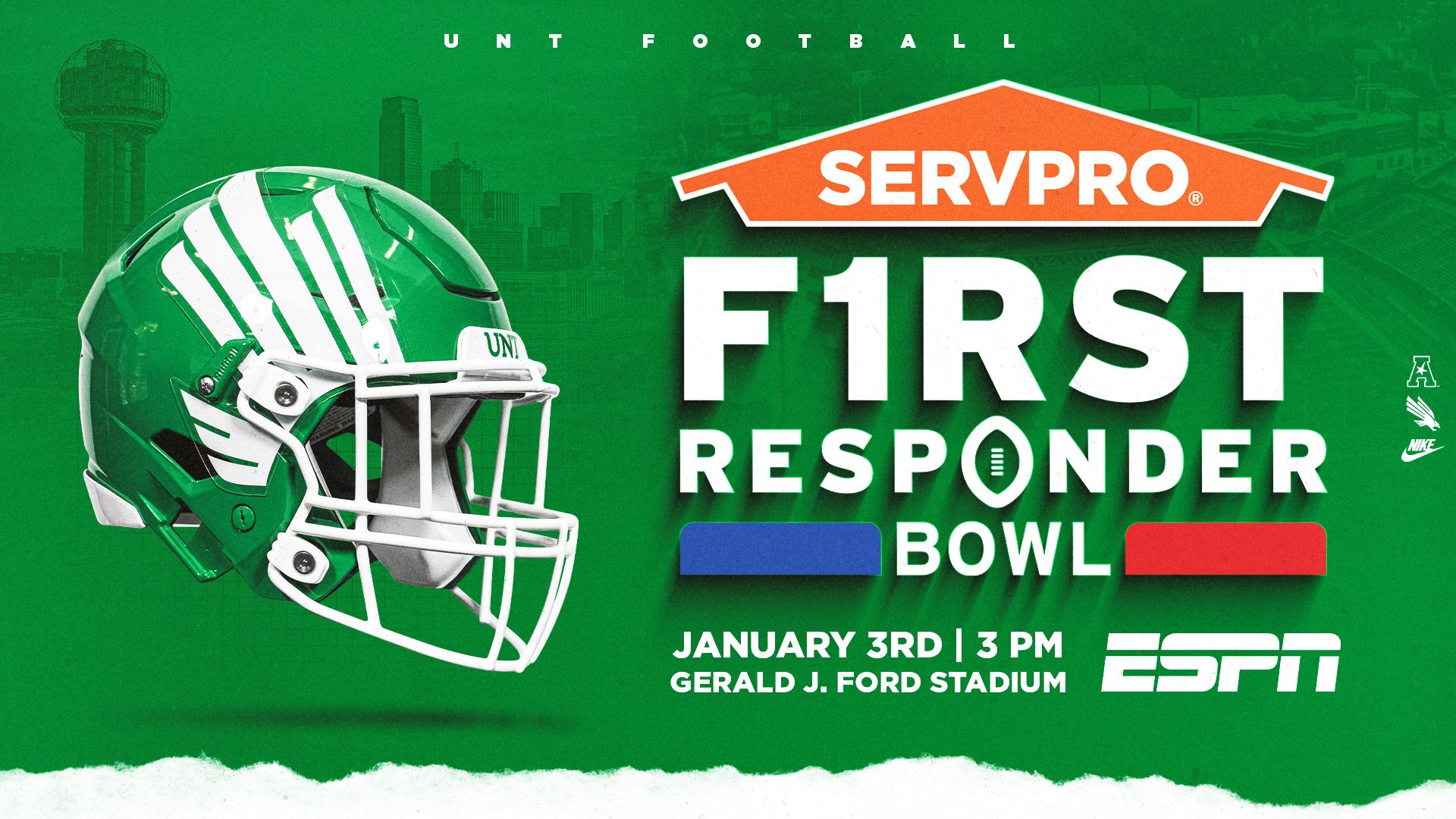 UNT FOootball at the First Responder Bowl Promo image