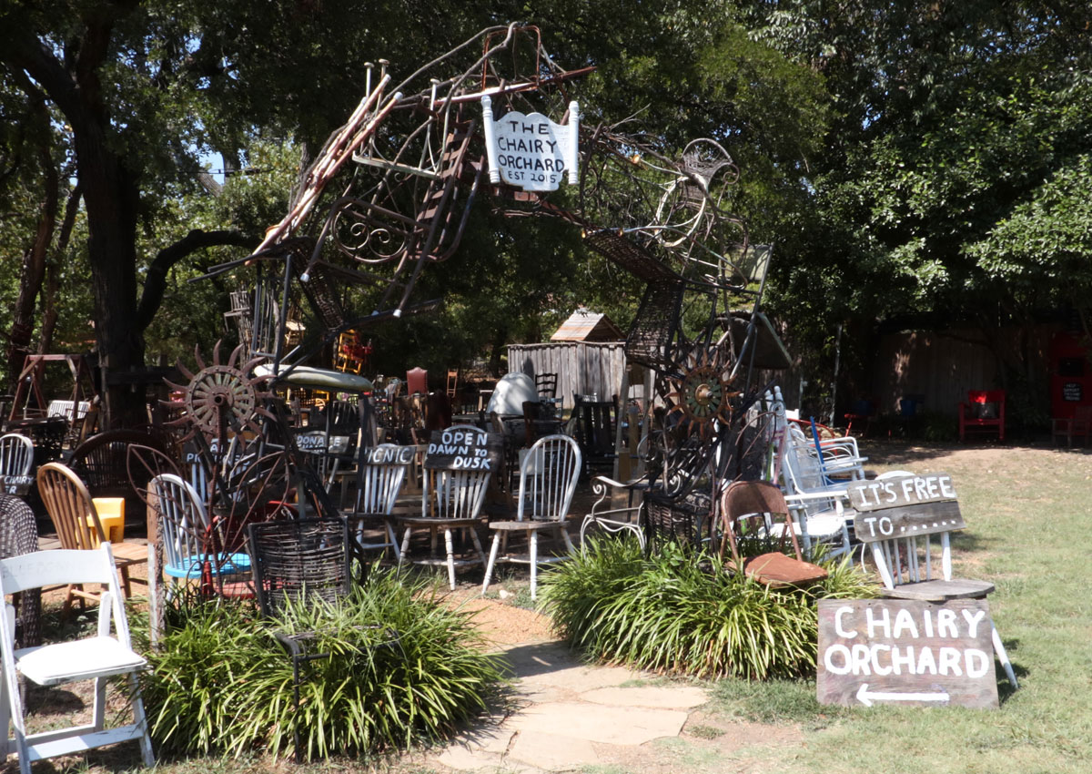 chairs at the chairy orchard 