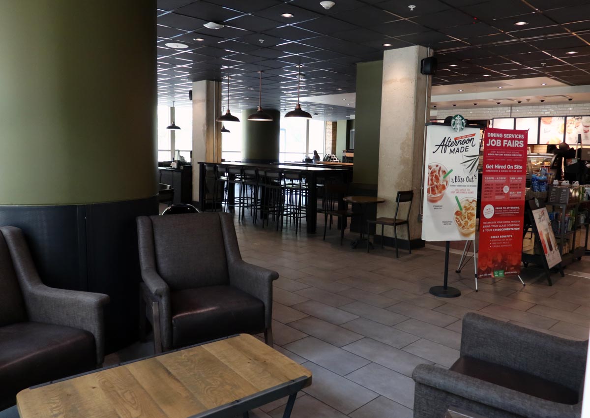 Seating are in the Union Starbucks