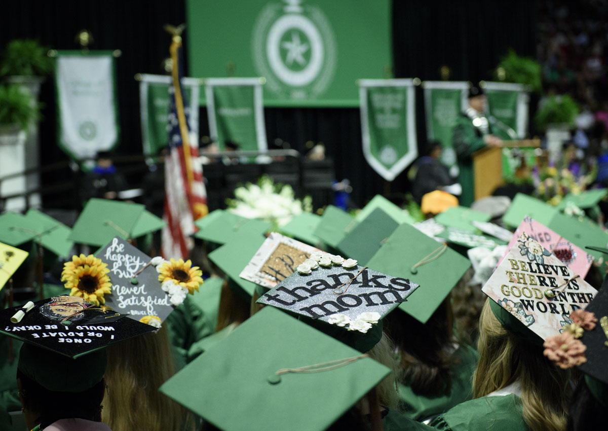 graduating students at the ceremony 