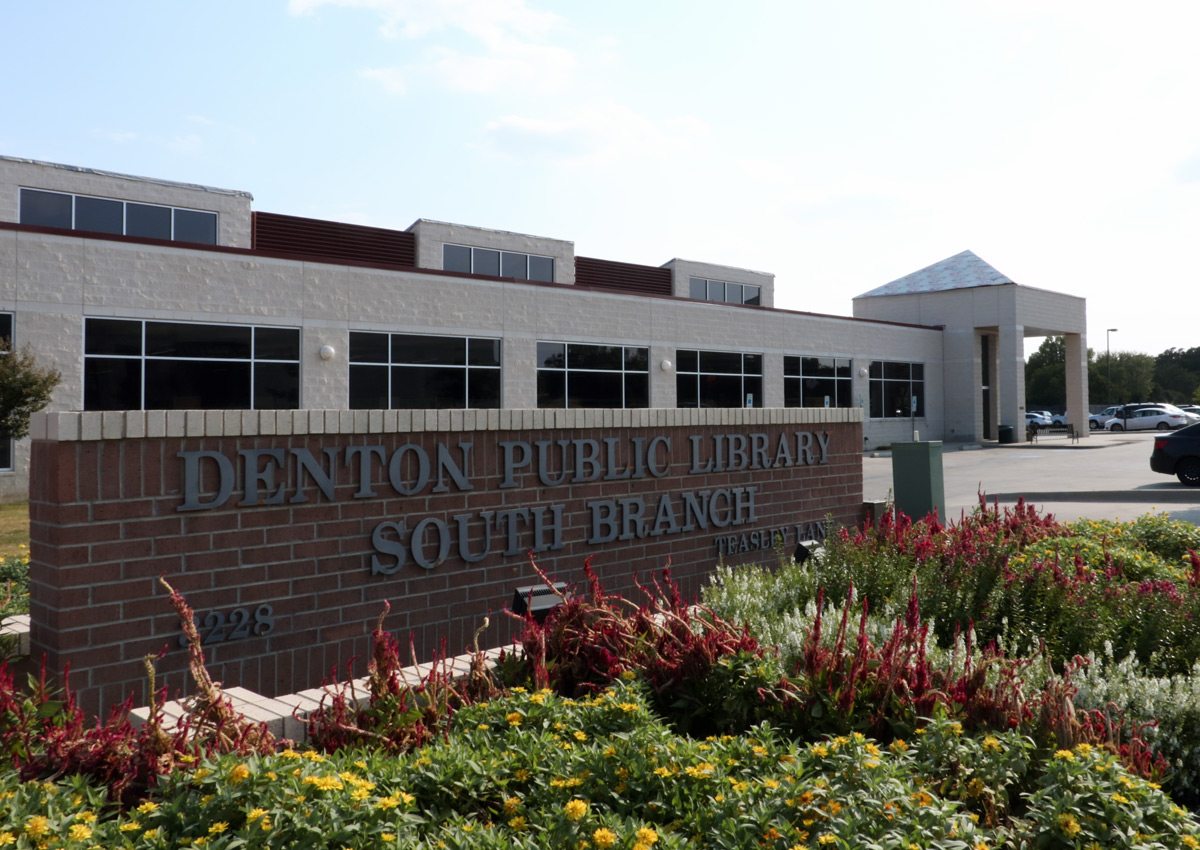 Exterior of Denton Public Library