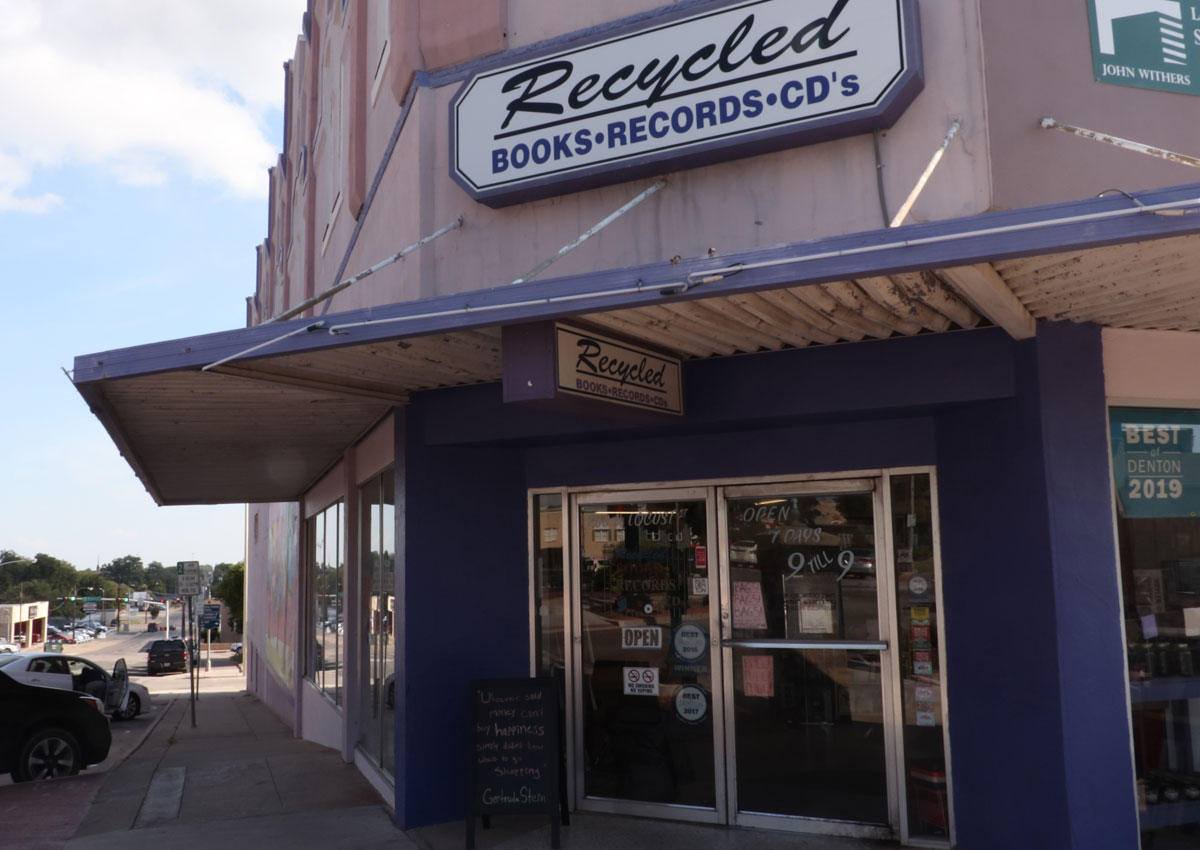 Recycled Books store exterior 