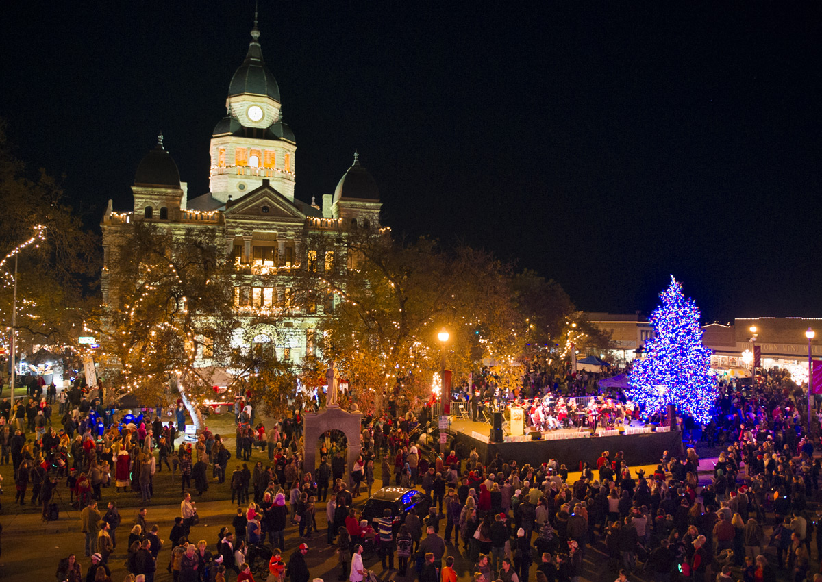 Lighting at the Denton Festival